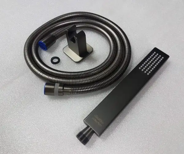 Душевой гарнитур Imprese Grafiky (цвет - black nickel), 1 вид струи (ZMK041807100) фото 2 Aquada.com.ua