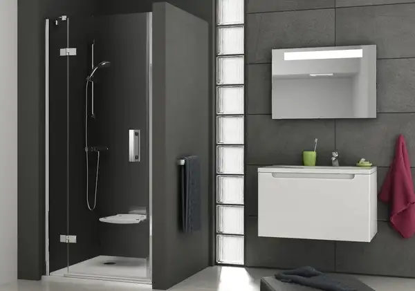 Душевые двери Ravak SmartLine SMSD2-100 (B) L (проофиль - хром, стекло - прозрачное) (0SLABA00Z1) фото 2 Aquada.com.ua