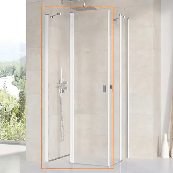 Душевая кабина Ravak Chrome (профиль - белый; стекло - Transparent (прозрачный)) h=1950 мм (1QVA0100Z1)