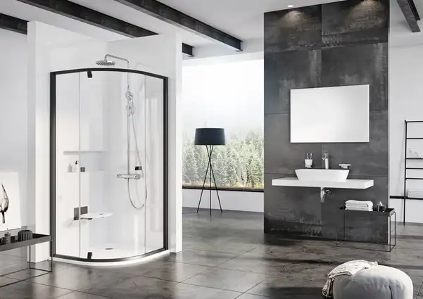 Душевая кабина Ravak Pivot PSKK3 1000 х 1000 х h1900 мм (профиль - чёрный, стекло - прозрачное) (376AA300Z1) фото 2 Aquada.com.ua