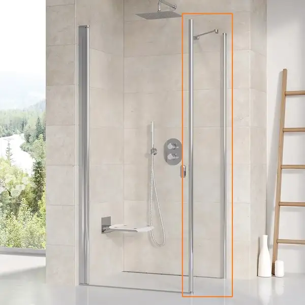 Ravak Chrome CPS-90 Нерухома стінка, прозора (9QV70C00Z1)