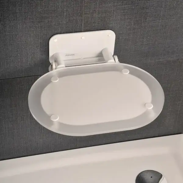 Сиденье для душа Ravak Ovo CHROME CLEAR/WHITE (B8F0000028)