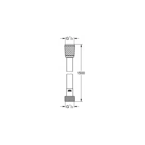 Душовий шланг 1500 Grohe Silverflex (28364000)