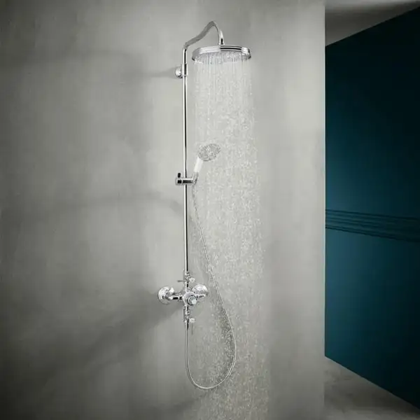 Душевая система с термостатом Axor Montreux Showerpipe (цвет - хром/белый) (16572000) фото 2 Aquada.com.ua Душевая система с термостатом Axor Montreux Showerpipe (цвет - хром/белый) (16572000) фото 2 Aquada.com.ua