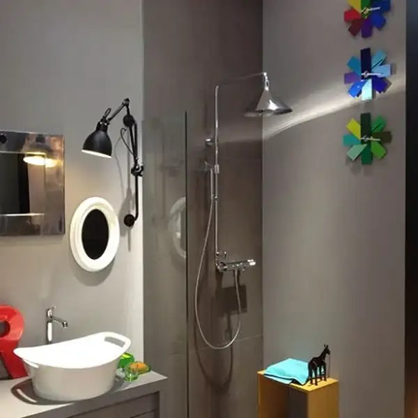 Душевая с термостатом Axor Showers/Front Showerpipe цвет Polished Red Gold (26020000) фото 3 Aquada.com.ua