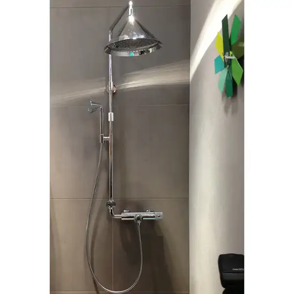 Душевая с термостатом Axor Showers/Front Showerpipe цвет Polished Red Gold (26020000) фото 4 Aquada.com.ua