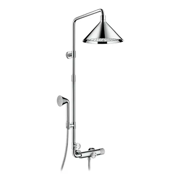 Душова колона з термостатом і верхнім душем AXOR Front Showerpipe (26020000)