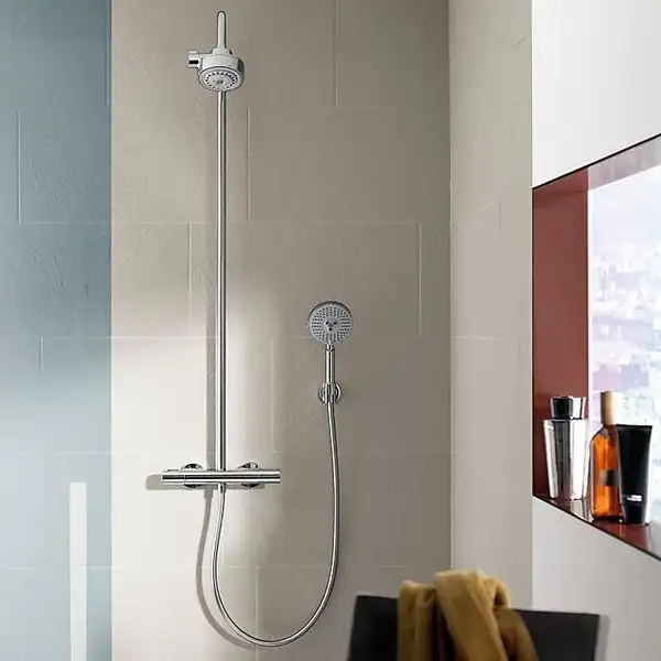 Душевая система с термостатом Axor Citterio M Showerpipe (цвет - хром) (34640000) фото 2 Aquada.com.ua