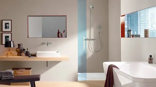 Душевая система с термостатом Axor Citterio M Showerpipe (цвет - хром) (34640000) фото 3 Aquada.com.ua
