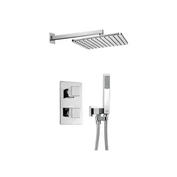 Душевая система скрытого монтажа Bossini Cosmo Squaro (цвет - хром) (M71201) фото 1 Aquada.com.ua