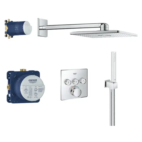 Душова система прихованого монтажу з термостатом Grohe Grohtherm SmartControl (34804000)