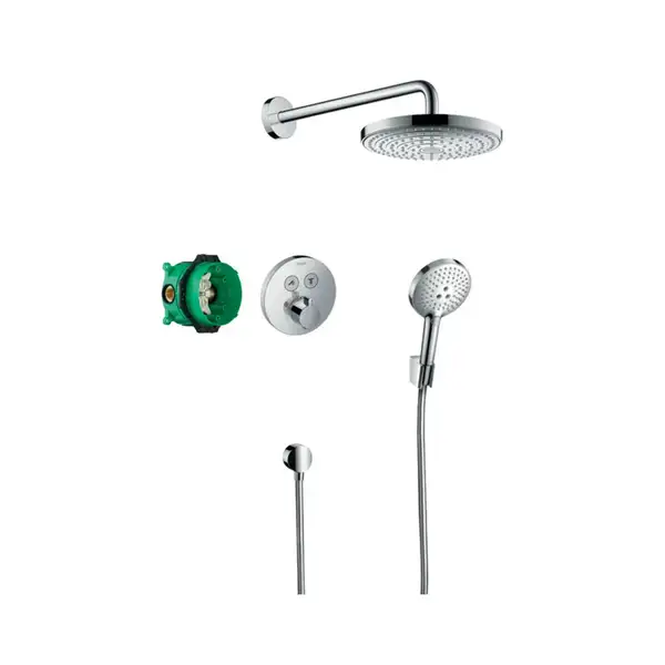 HANSGROHE Душевой набор (верхний, ручной душ, ibox, термостат) ShowerSet Raindance Select S/ShowerSelect S (27297000) фото 1 Aquada.com.ua