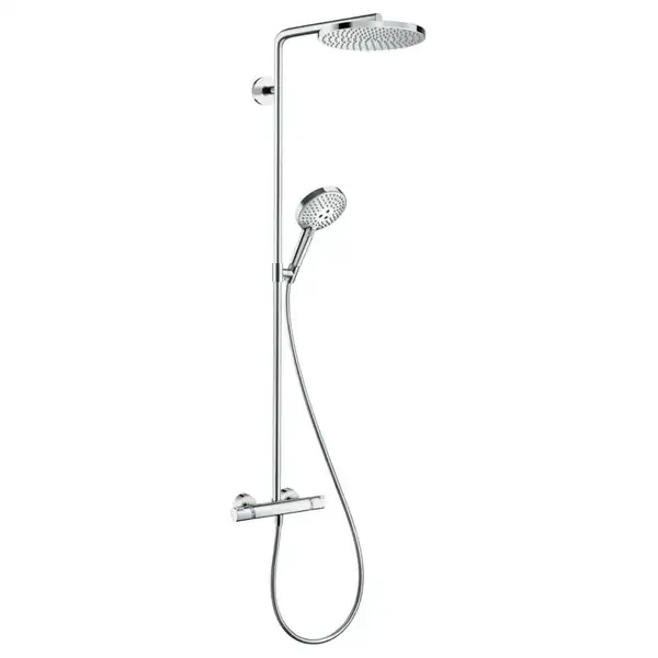 Душова система Hansgrohe Raindance Select S 240 Showerpipe PowderRain 1jetP з термостатом, хром (27633000) Душова система Hansgrohe Raindance Select S 240 Showerpipe PowderRain 1jetP з термостатом, хром (27633000)