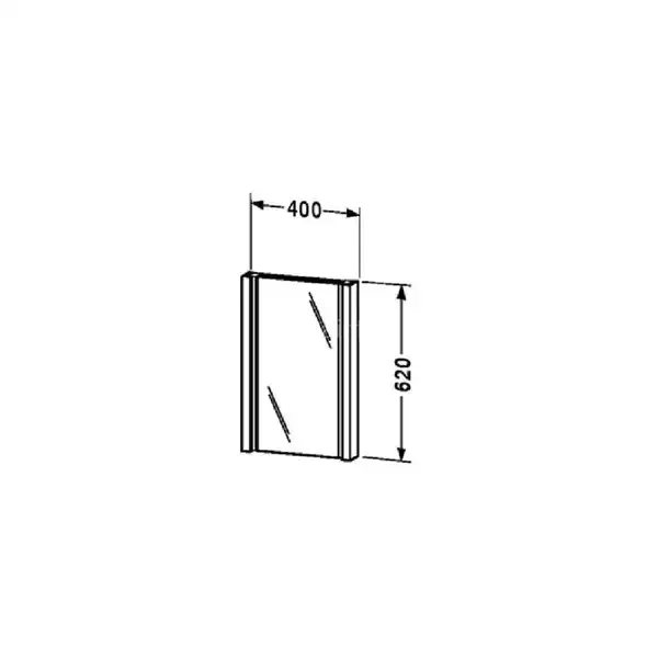 Зеркало с подсветкой Duravit 2nd Floor 400 х 620 мм (2F964508585) фото 2 Aquada.com.ua