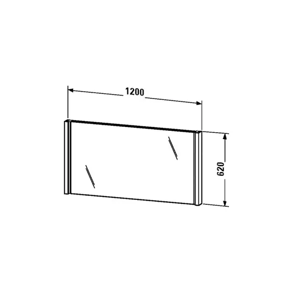 Зеркало с подсветкой Duravit 2nd Floor 1200 х 620 мм (2F964808585) фото 2 Aquada.com.ua