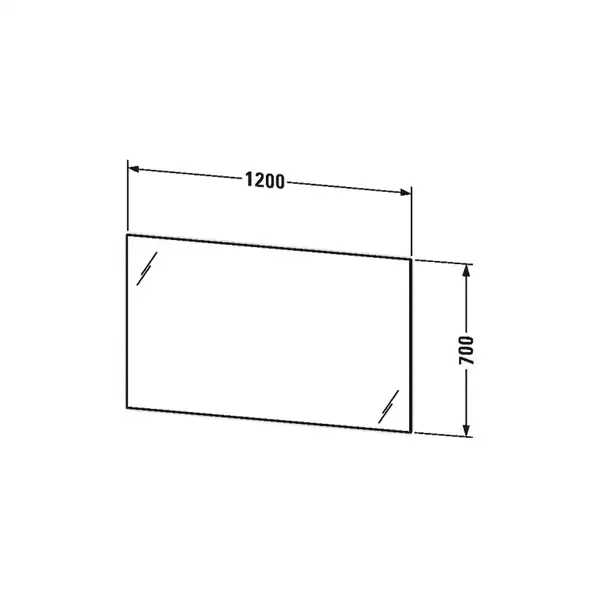 Зеркало с подсветкой Duravit 1200 х 700 мм, сенсорний выкл (LM7848) фото 3 Aquada.com.ua