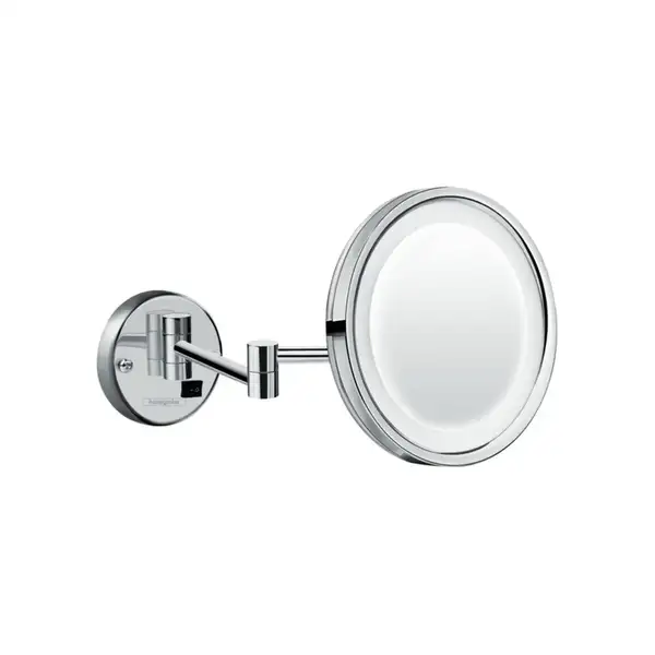 HANSGROHE Зеркало косметическое, с LED подсветкой, хром Logis (73560000) фото 1 Aquada.com.ua