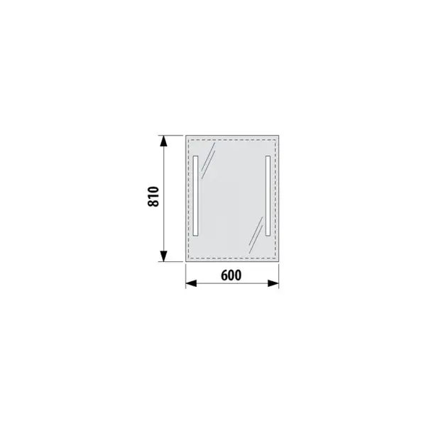 Зеркало с LED подсветкой Jika Clear 60х81 см (H4557251731441) фото 3 Aquada.com.ua