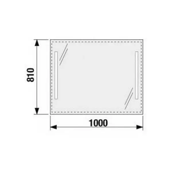 Зеркало с LED подсветкой Jika Clear 100х81 см (H4557651731441) фото 2 Aquada.com.ua