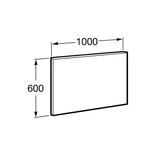 Дзеркало Roca Victoria Basic 100 прямокутне, (A812329406) Дзеркало Roca Victoria Basic 100 прямокутне, (A812329406)