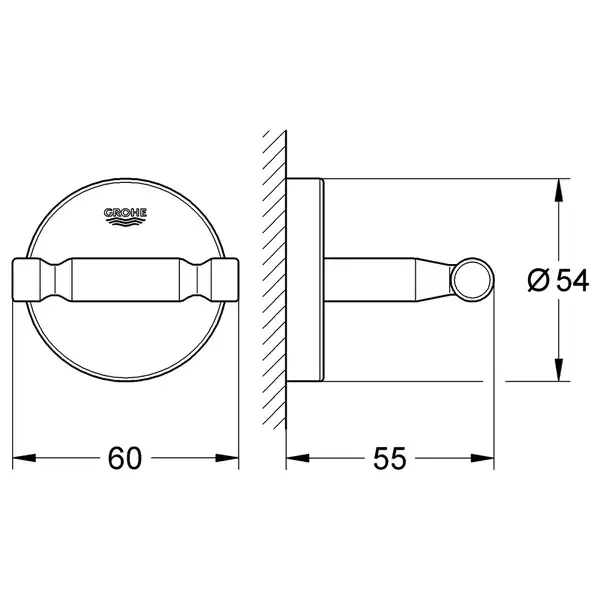 Гачок для халата Grohe Bau Cosmopolitan Neutral (40461001)