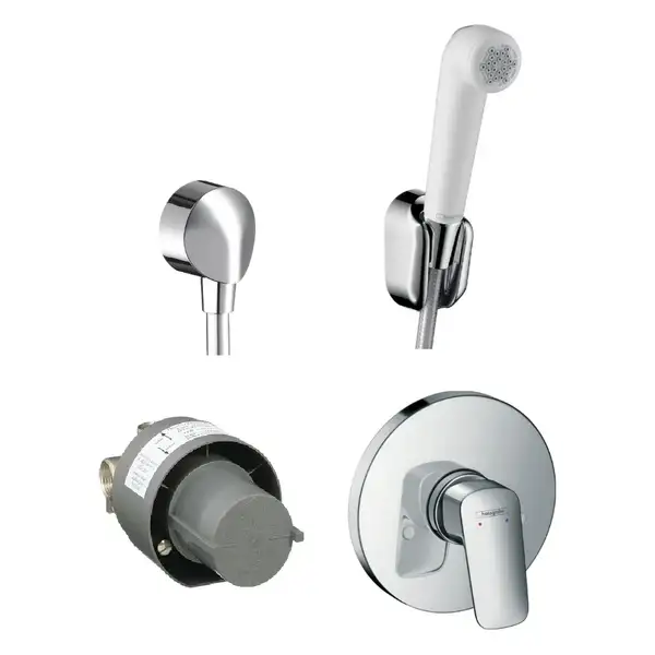 HANSGROHE Набор скрытого монтажа с гигиенической лейкой Logis (1112019) фото 1 Aquada.com.ua HANSGROHE Набор скрытого монтажа с гигиенической лейкой Logis (1112019) фото 1 Aquada.com.ua