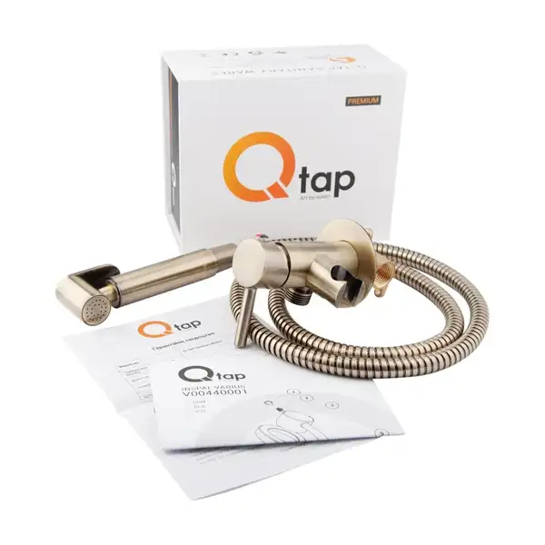 Набір для гігієнічного душу зі змішувачем Qtap Inspai-Varius VOT V00440001 (QTINSVARVOTV00440001) фото 3 Aquada.com.ua