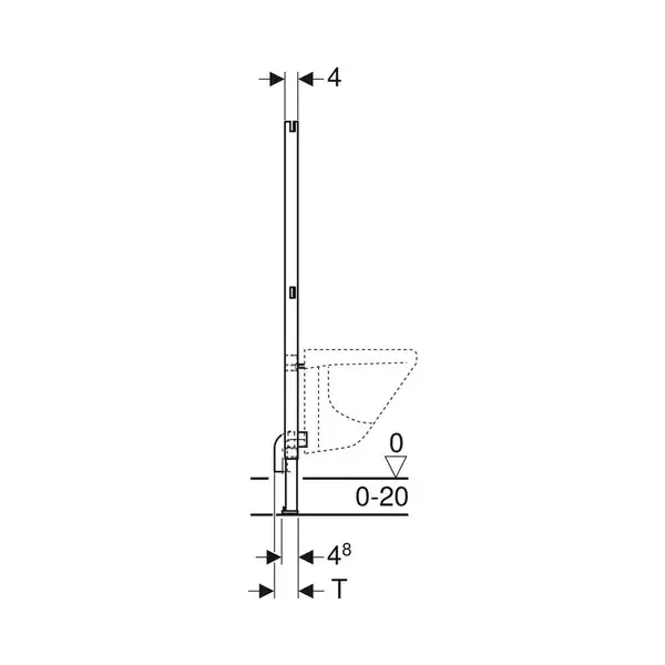 Geberit DUOFIX инсталляция для биде, 112 см, универсальный (111.534.00.1) Geberit DUOFIX инсталляция для биде, 112 см, универсальный (111.534.00.1)