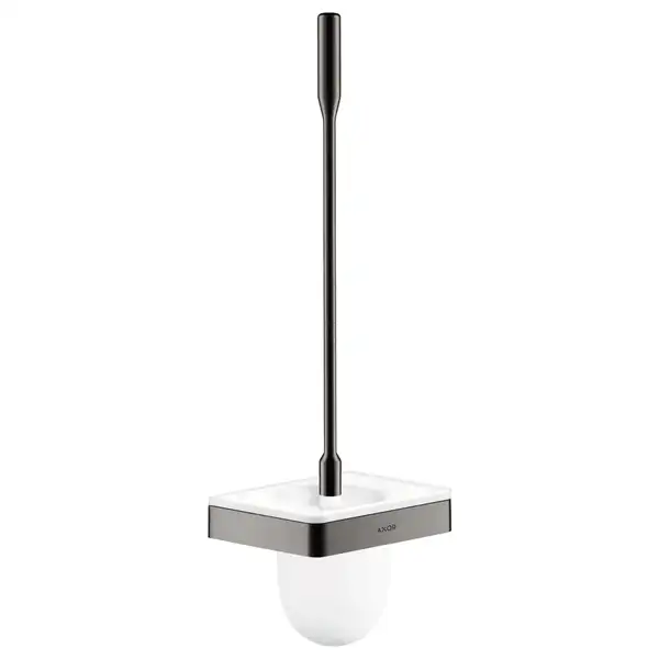 Ёршик подвесной Axor Universal Accessories, полированный чёрный хром/стекло белое, матовое (42835330) фото 1 Aquada.com.ua