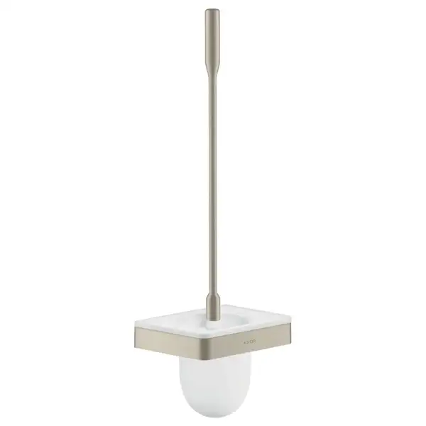 Ёршик подвесной Axor Universal Accessories, матовый никель/стекло белое, матовое (42835820) фото 1 Aquada.com.ua