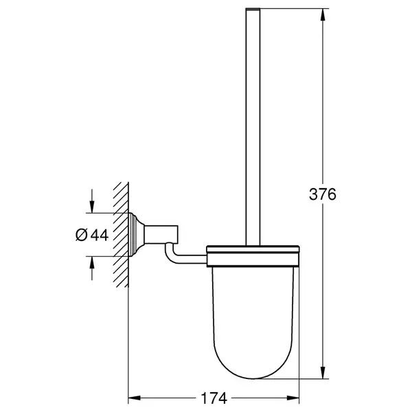 Ершик для унітазу Grohe Essentials Authentic (40658001)