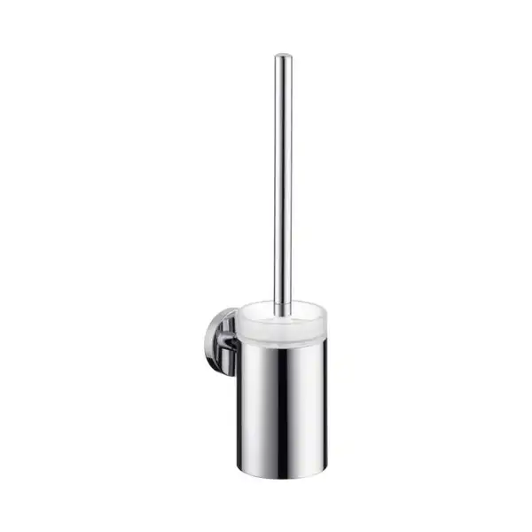 Ёршик с держателем Hansgrohe Logis Classic (цвет - хром, керамика белая) (41632000) фото 1 Aquada.com.ua