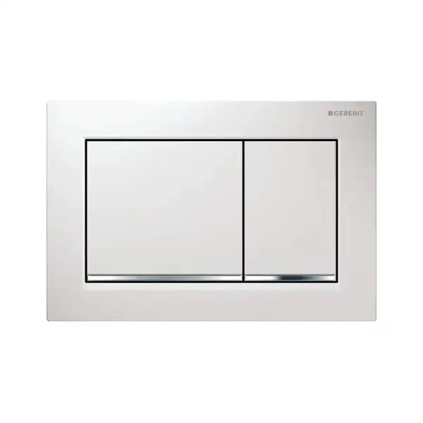 Geberit Omega 30 Клавіша змиву, білий/хром глянець (115.080.KJ.1)