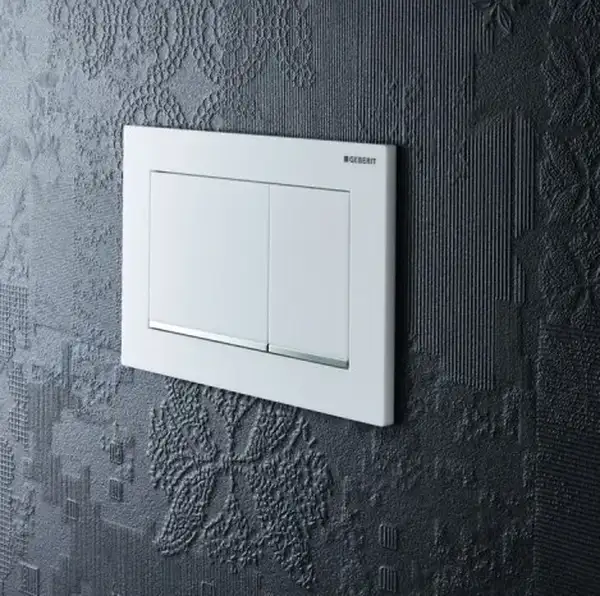 Geberit Omega 30 Клавіша змиву, білий/хром глянець (115.080.KJ.1)