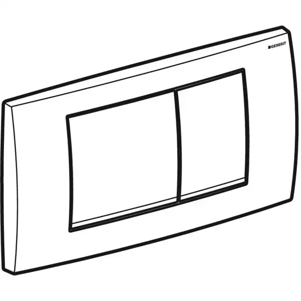 Geberit Twinline 30 Клавіша змиву, хром/мат хром (115.899.KH.1)