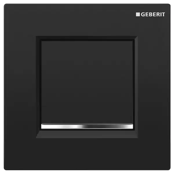 Система пневматического управления смывом писсуара Geberit Sigma 30 (пластик чёрный/глянцевый хром) (116.017.KM.1) фото 1 Aquada.com.ua