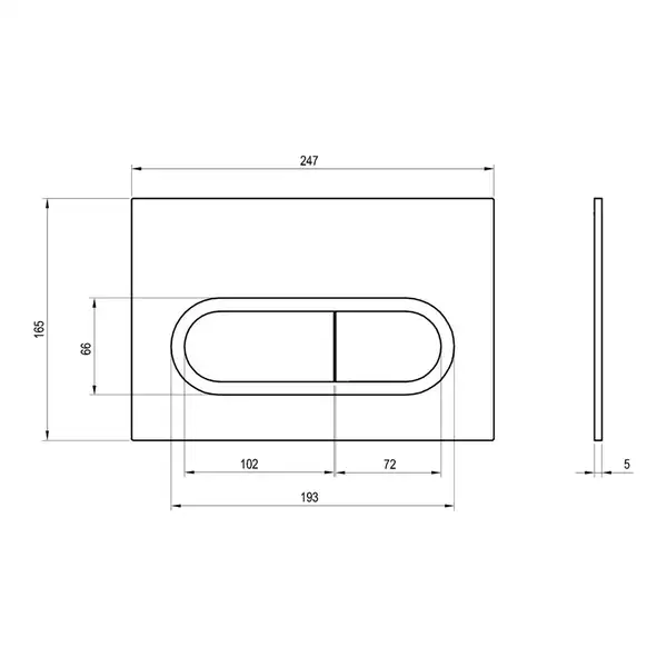 Ravak Chrome Кнопка змиву, Біла (X01455)