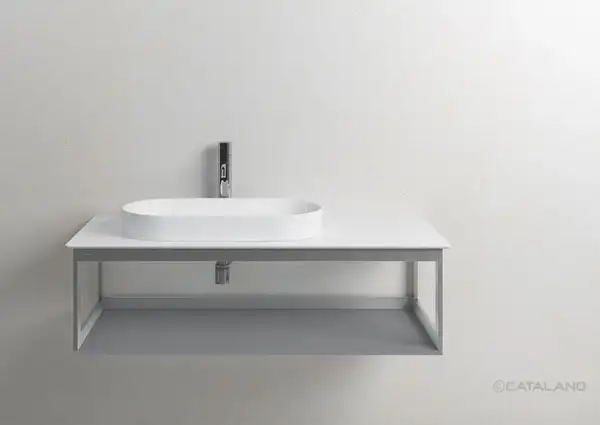 Столешница керамическая 125 x 50 см Catalano Horizon, White (1PC1255000) фото 3 Aquada.com.ua