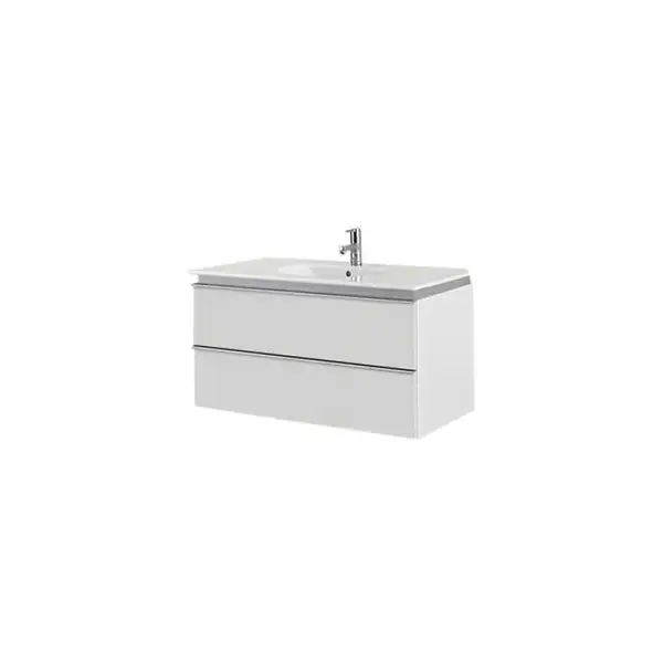 Подвесная тумба под раковину Duravit Darling New 1000х545 мм, мат. белый/сосна серебристая (DN64721831) фото 1 Aquada.com.ua