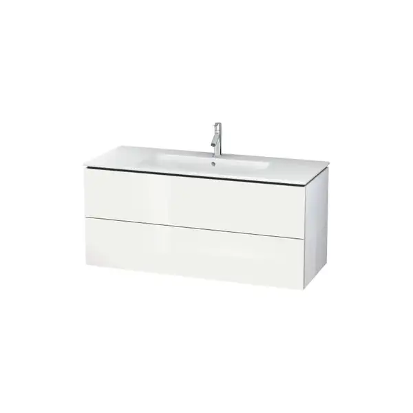 Тумба Duravit L-Cube 1220 х 550 мм + раковина Duravit ME by Starck 1230 х 490 мм (LC6243/18 + 2336120000) фото 1 Aquada.com.ua