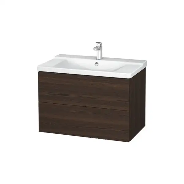 Тумба для раковины подвесная 820х481 мм Duravit L-cube орех брашированный (LC6247/69) фото 1 Aquada.com.ua