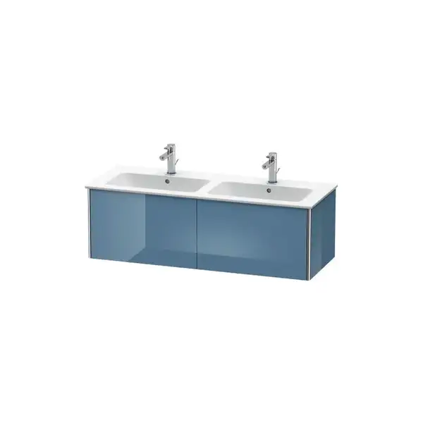 Комплект мебели тумба подвесная с двойной раковиной Duravit XSquare 128 х 47,8 см (XS407504747+2336130000) фото 1 Aquada.com.ua