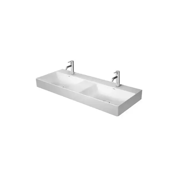 Комплект мебели тумба подвесная с двойной раковиной Duravit XSquare 118,4 х 46 см (XS416402222+23531200141) фото 2 Aquada.com.ua