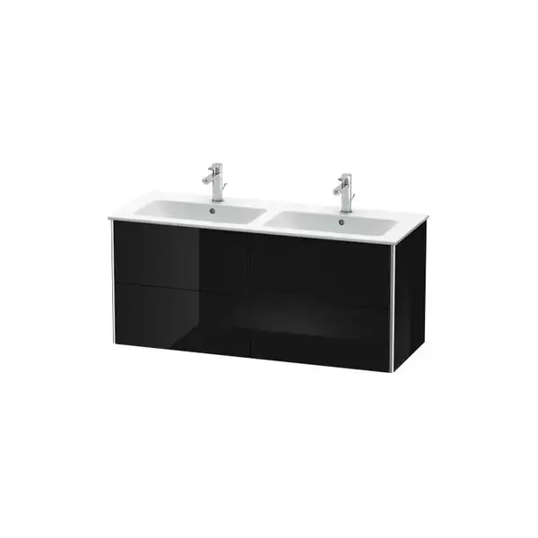Комплект мебели тумба подвесная с двойной раковиной Duravit XSquare 128 х 47,8 см (XS417504040+2336130000) фото 1 Aquada.com.ua