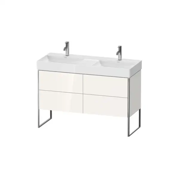 Комплект мебели тумба с двойной раковиной Duravit XSquare 118,4 х 46 см (XS445602222+23531200141) фото 1 Aquada.com.ua