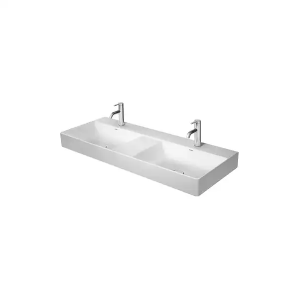 Комплект мебели тумба с двойной раковиной Duravit XSquare 118,4 х 46 см (XS445602222+23531200141) фото 2 Aquada.com.ua