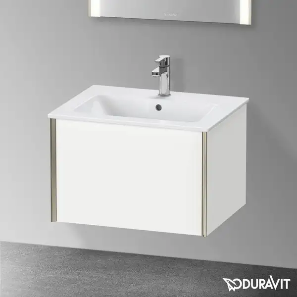 Тумба подвесная под раковину Duravit XViu 61 x 48 см, белый матовый (XV40250B118) фото 2 Aquada.com.ua