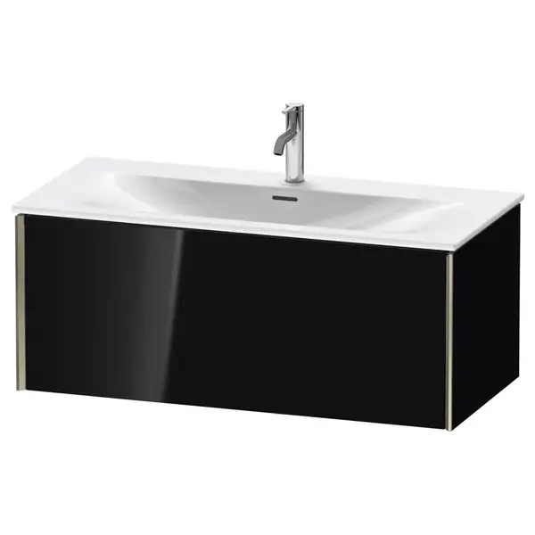 Тумба подвесная под раковину Duravit XViu 101 x 48 см, чёрный глянцевый (XV40350B140) фото 1 Aquada.com.ua