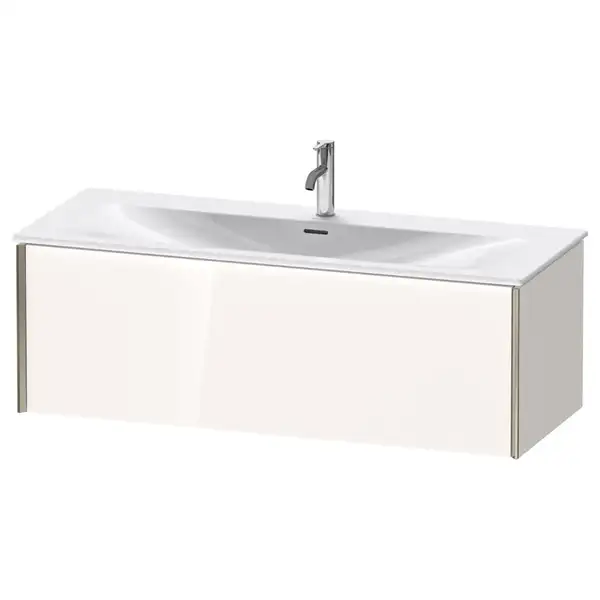 Тумба подвесная под раковину Duravit XViu 121 x 48 см, белый глянцевый (XV40360B122) фото 1 Aquada.com.ua