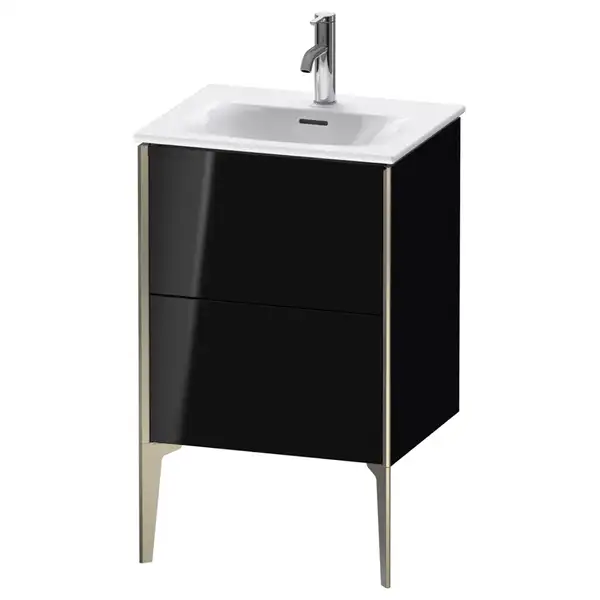 Тумба напольная под раковину Duravit XViu 51 x 42 см, чёрный глянцевый (XV40690B140) фото 1 Aquada.com.ua